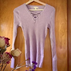 BOGO! Lilac Lavender Stretch Long Sleeve Top